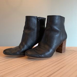 Lucky Brand Black Leather Booties